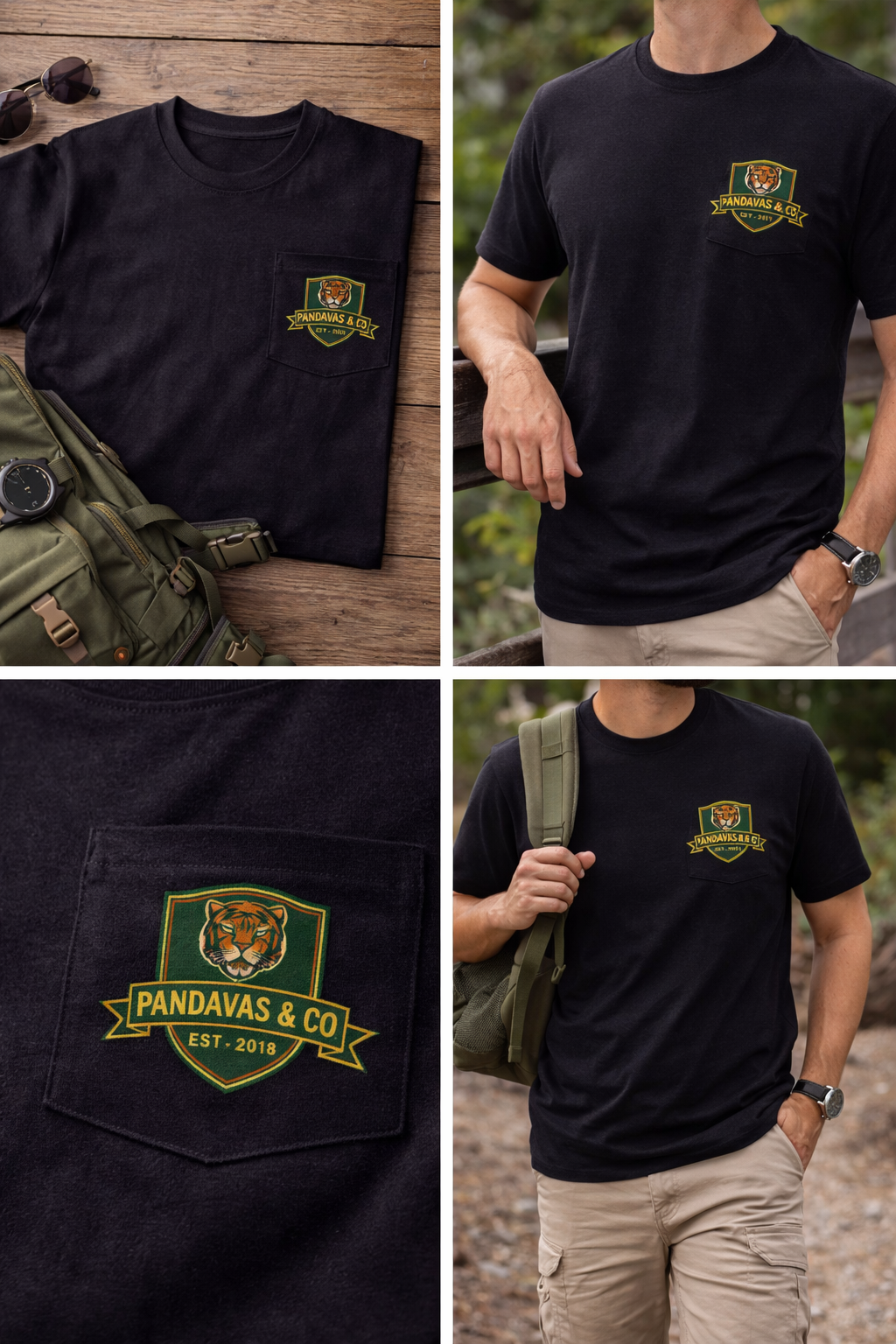 Black T-Shirt | Kaziranga