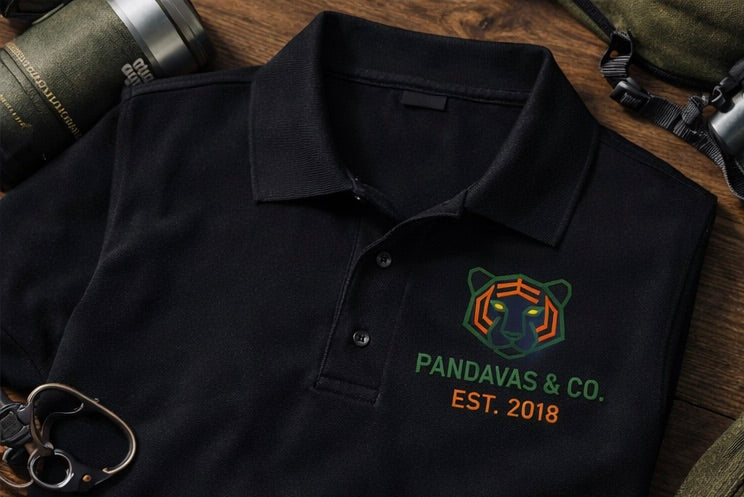 Black Polo T-Shirt | Nilgiris