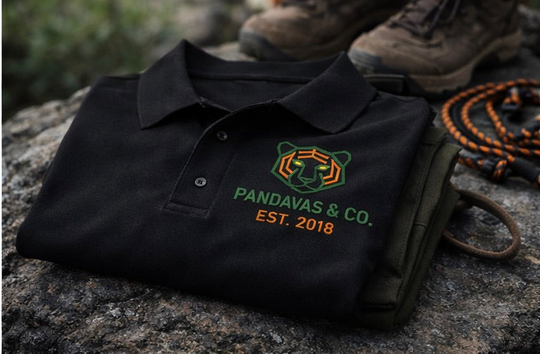 Black Polo T-Shirt | Nilgiris