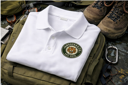 White Polo T-Shirt | Ranthambore