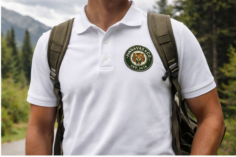 White Polo T-Shirt | Ranthambore